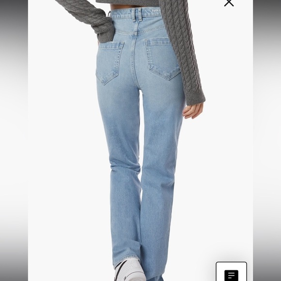 FAVORITE DAUGHTER NWT Jordie High Waist Distressed Straight Leg Jeans Size 24 - Picture 9 of 13